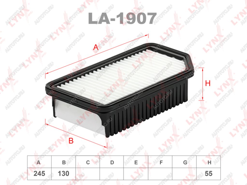 579 р. Фильтр воздушный KIA Soul (09-) LYNX LYNX la1907  с доставкой в г. Майкоп