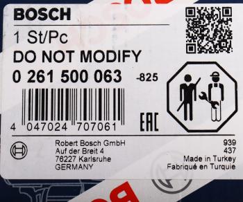 11 449 р. Форсунка BMW 3 (E90),5 (F10),X3 (F25),X5 (E70) (3.0) топливная BOSCH BOSCH 0261500063  с доставкой в г. Майкоп. Увеличить фотографию 7