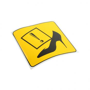 64 р. Наклейка-знак виниловая Начинающий водитель (туфля) 16х16см AUTOSTICKERS AUTOSTICKERS 07467  с доставкой в г. Майкоп. Увеличить фотографию 1
