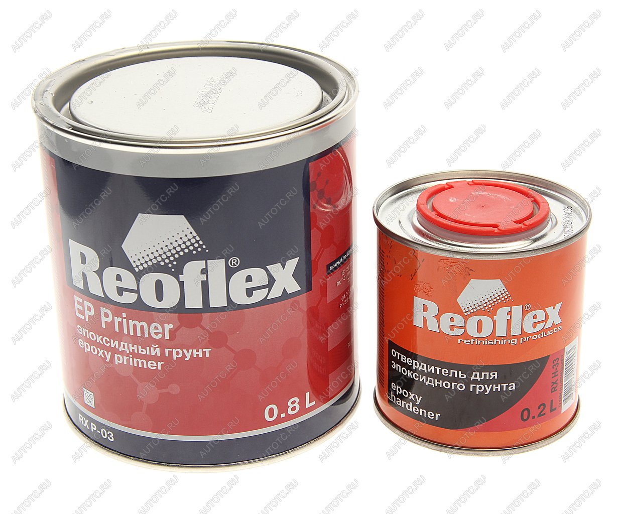 1 249 р. Грунт серый эпоксидный 0.8л с отвердителем REOFLEX REOFLEX ц0012965  с доставкой в г. Майкоп