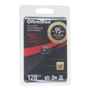 1 399 р. Карта памяти 128GB MicroSD class 10 OLTRAMAX OLTRAMAX om128gcsdxc10uhs-1-pru3 w  с доставкой в г. Майкоп. Увеличить фотографию 1