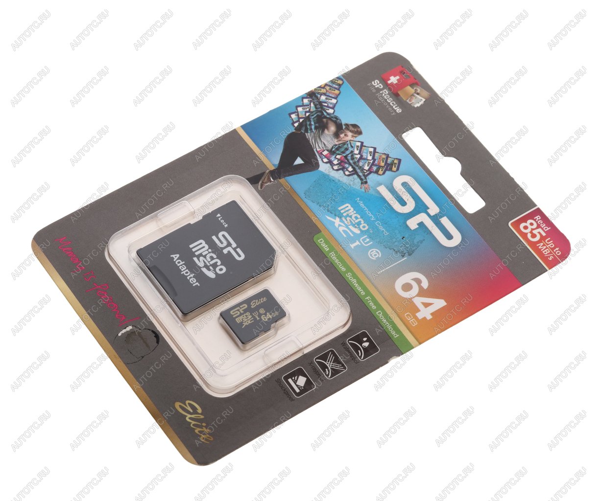 1 229 р. Карта памяти 64GB MicroSD class 10 + SD адаптер SILICON POWER SILICON POWER sp064gbstxbu1v1gsp  с доставкой в г. Майкоп