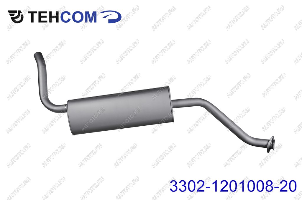 6 199 р. Глушитель ГАЗ-3302 Next,Бизнес дв.УМЗ,Evotech,CUMMINS (ГБО) ЕВРО-4,5 ТЕХКОМ ТЕХКОМ 3302-1201008-20  с доставкой в г. Майкоп