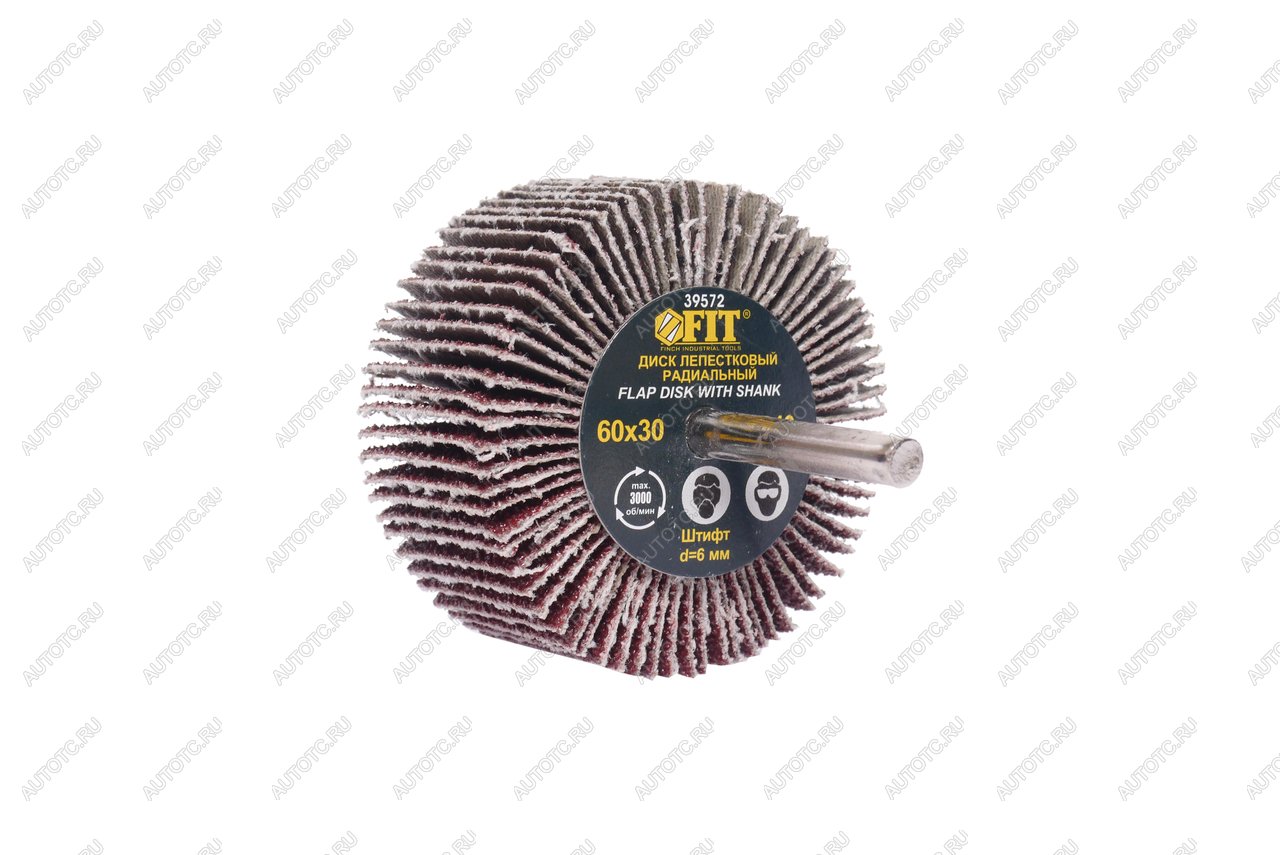 190 р. Круг лепестковый радиальный 60х30мм Р40 FIT FIT fit-39572  с доставкой в г. Майкоп