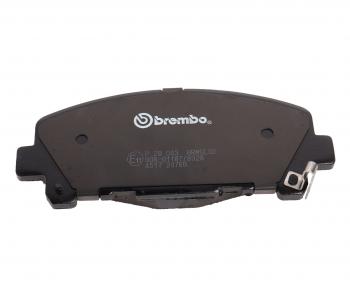 5 249 р. Колодки тормозные передние (4шт.) BREMBO Honda Accord 9 CR седан дорестайлинг (2013-2016)  с доставкой в г. Майкоп. Увеличить фотографию 4