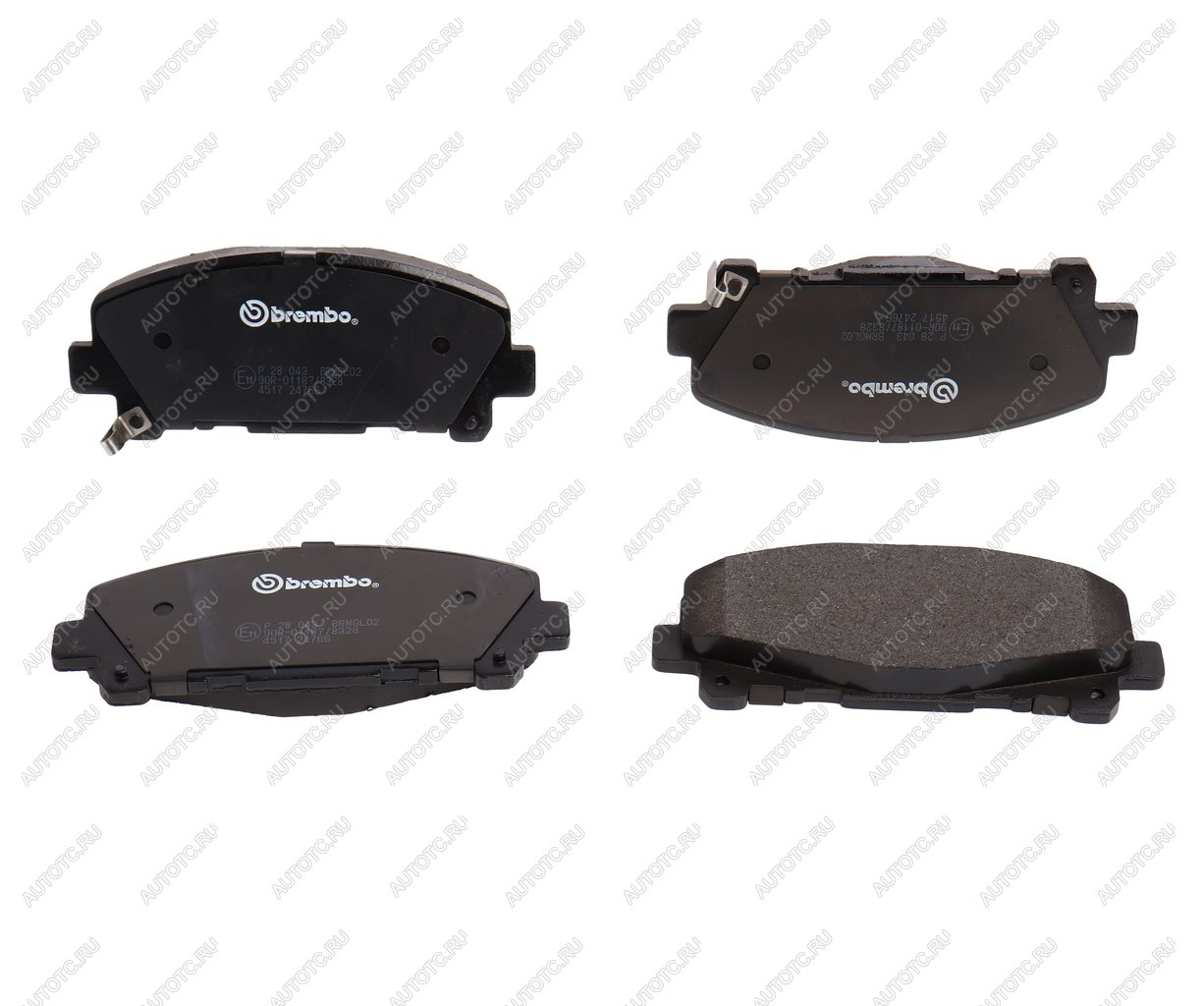 5 249 р. Колодки тормозные передние (4шт.) BREMBO Honda Accord 9 CR седан дорестайлинг (2013-2016)  с доставкой в г. Майкоп