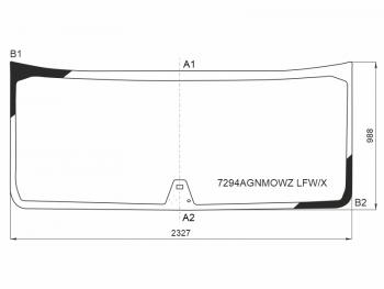 14 299 р. Стекло лобовое (Датчик дождя) Renault T-Series 13- XYG 7294AGNMOWZ LFW/X  с доставкой в г. Майкоп. Увеличить фотографию 1