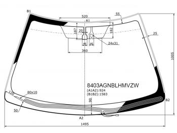 10 899 р. Стекло лобовое (Обогрев щеток Датчик дождя Молдинг) Toyota Camry (XV50) 11-18  Camry UAEUSA 11-1 FUYAO 8403AGNBLHMVZW  с доставкой в г. Майкоп. Увеличить фотографию 1