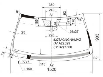 10 499 р. Стекло лобовое (Обогрев щеток Датчик дождя Молдинг) Lexus LS 06-17 FUYAO 8375AGNGNHMVZ  с доставкой в г. Майкоп. Увеличить фотографию 1