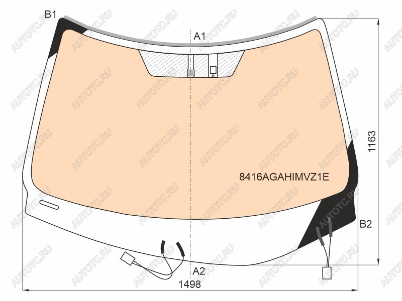 35 899 р. Стекло лобовое (Обогрев полный Датчик дождя Молдинг) Lexus RX 15-19 AGC 8416AGAHIMVZ1E  с доставкой в г. Майкоп
