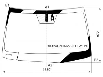 10 499 р. Стекло лобовое (Обогрев щеток Датчик дождя Молдинг) Lexus IS 16-20 XYG 8412AGNHMVZ95 LFW/H/X  с доставкой в г. Майкоп. Увеличить фотографию 1