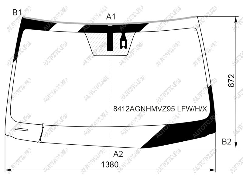 10 499 р. Стекло лобовое (Обогрев щеток Датчик дождя Молдинг) Lexus IS 16-20 XYG 8412AGNHMVZ95 LFW/H/X  с доставкой в г. Майкоп