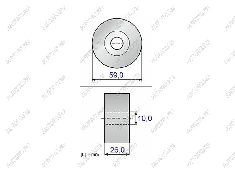 3 879 р. Ролик приводного ремня обводной CITROEN C4MMC ASXLANCEROUTLANDERPEUGEOT 4008 1,82,0 10- KOYO PU105529RMXY5  с доставкой в г. Майкоп