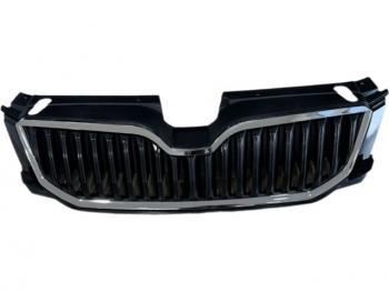 Решетка радиатора (пр-во Китай) BODYPARTS Skoda Octavia  A7 (2012-2017) дорестайлинг лифтбэк, дорестайлинг универсал (хром молдинг)