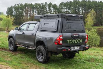 271 309 р. Кунг алюминиевый с интегрированной палаткой PINGWEI для Toyota Hilux 2015+  c-0001-1  с доставкой в г. Майкоп. Увеличить фотографию 6