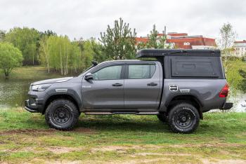 271 309 р. Кунг алюминиевый с интегрированной палаткой PINGWEI для Toyota Hilux 2015+  c-0001-1  с доставкой в г. Майкоп. Увеличить фотографию 5