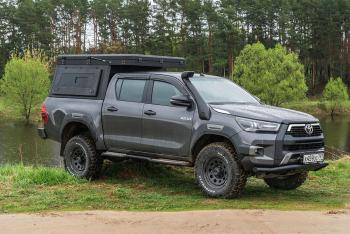 271 309 р. Кунг алюминиевый с интегрированной палаткой PINGWEI для Toyota Hilux 2015+  c-0001-1  с доставкой в г. Майкоп. Увеличить фотографию 3