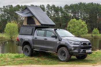 271 309 р. Кунг алюминиевый с интегрированной палаткой PINGWEI для Toyota Hilux 2015+  c-0001-1  с доставкой в г. Майкоп. Увеличить фотографию 15