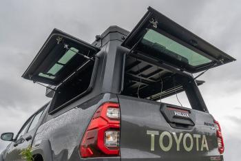 271 309 р. Кунг алюминиевый с интегрированной палаткой PINGWEI для Toyota Hilux 2015+  c-0001-1  с доставкой в г. Майкоп. Увеличить фотографию 9