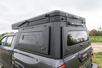 271 309 р. Кунг алюминиевый с интегрированной палаткой PINGWEI для Toyota Hilux 2015+  c-0001-1  с доставкой в г. Майкоп. Увеличить фотографию 8