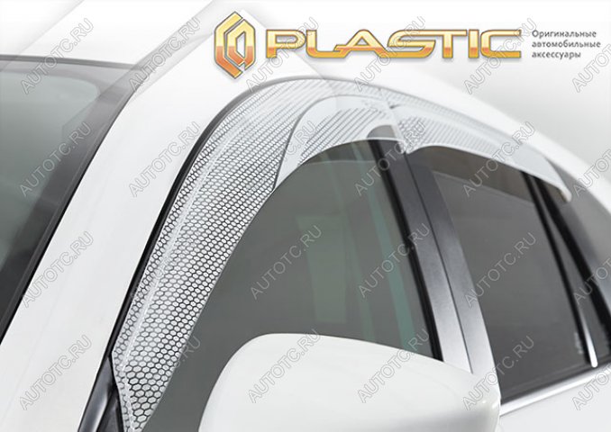 2 199 р. Дефлектор окон CA-Plastic  Toyota Yaris Cross  XP210 (2020-2023) дорестайлинг (Серия Art белая)  с доставкой в г. Майкоп