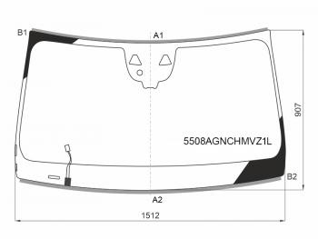 12 899 р. Стекло лобовое (Обогрев щеток Две камеры Датчик дождя Молдинг) Mercedes-Benz GLE Coupe 19- FUYAO 5508AGNCHMVZ1L  с доставкой в г. Майкоп. Увеличить фотографию 1