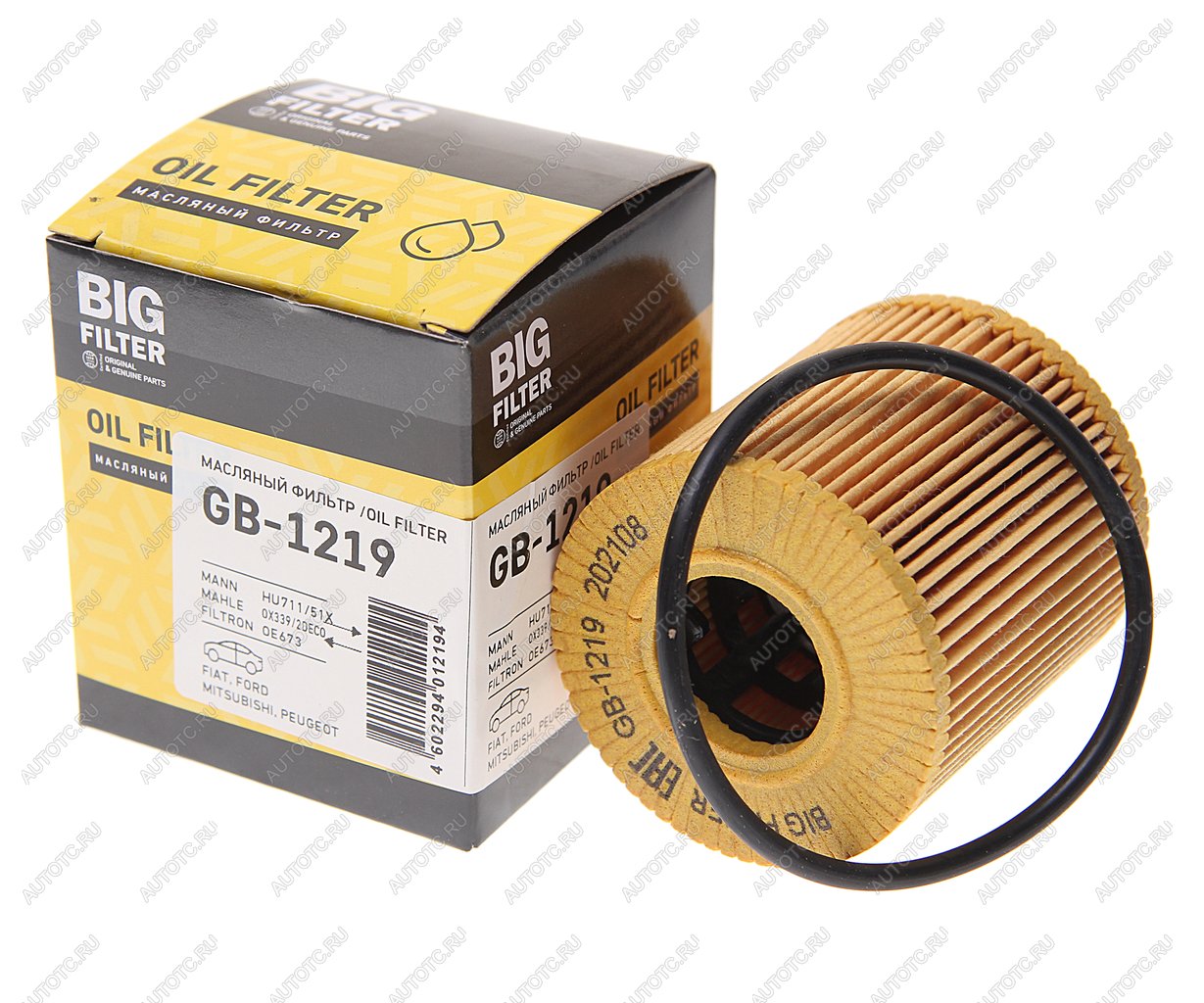429 р. Фильтр масляный PEUGEOT Boxer CITROEN C2-C8,Jumper FIAT Ducato FORD Transit (06-),Mondeo BIG FILTER BIG FILTER gb-1219 BIG FILTER gb-1219  с доставкой в г. Майкоп