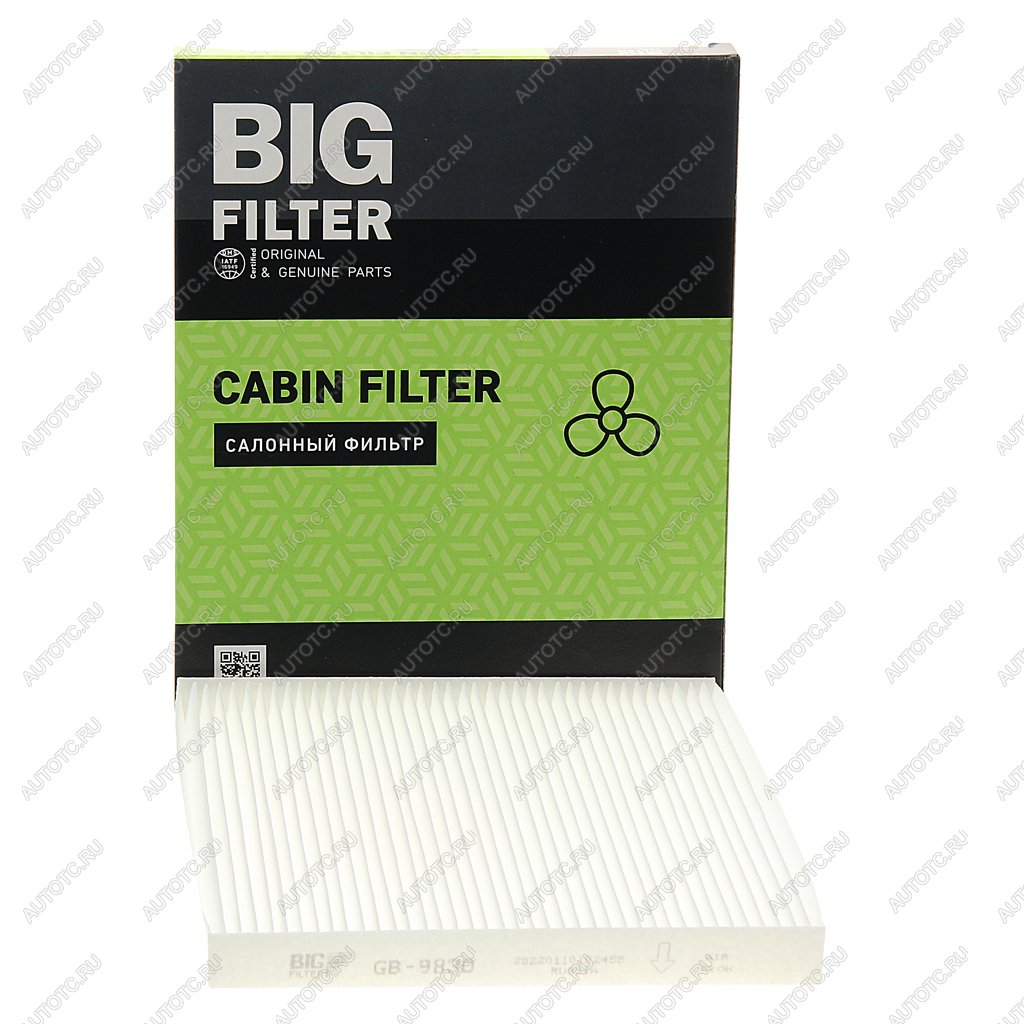 329 р. Фильтр воздушный салона TOYOTA Avensis (03-),Corolla (02-),Rav 4 BIG-FILTER BIG FILTER gb-9830 BIG FILTER gb-9830  с доставкой в г. Майкоп