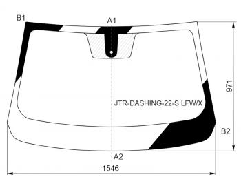 12 999 р. Стекло лобовое (Датчик дождя) Jetour Dashing 22- XYG JTR-DASHING-22-S LFW/X  с доставкой в г. Майкоп. Увеличить фотографию 1