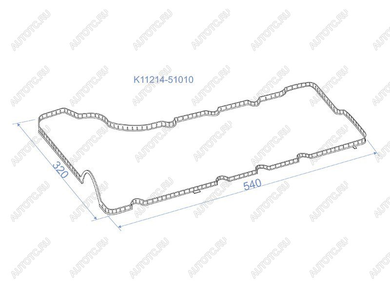 379 р. Прокладка клапанной крышки левая TOYOTA LAND CRUISER 200 1VDFTV 07- SAT K11214-51010  с доставкой в г. Майкоп