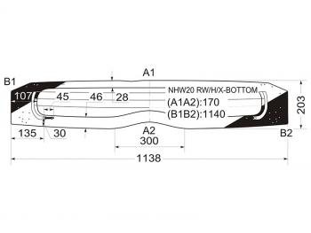 6 399 р. Стекло заднее (Цвет зеленый Обогрев) Toyota Prius (NHW20) 03-11 XYG NHW20 RW/H/X-BOTTOM  с доставкой в г. Майкоп. Увеличить фотографию 1