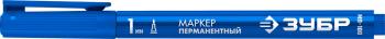 39 р. Маркер строительный синий перманентный тонкий ЗУБР ЗУБР 06320-7  с доставкой в г. Майкоп. Увеличить фотографию 2