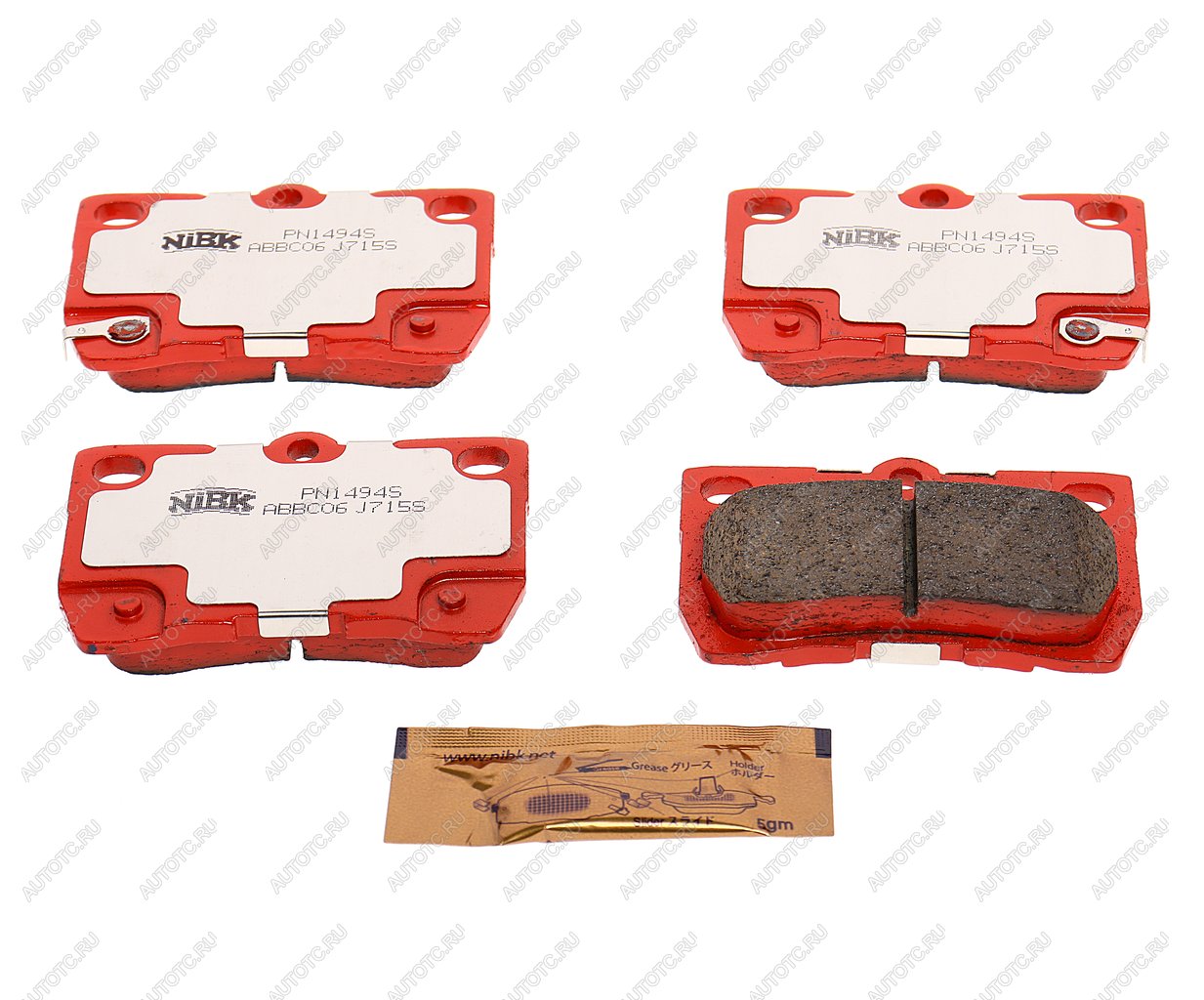 3 599 р. Колодки тормозные LEXUS GS300 (05-11) задние (Sport) (4шт.) NIBK NIBK pn1494s  с доставкой в г. Майкоп