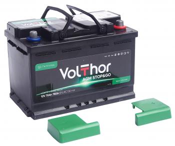 20 799 р. Аккумулятор VOLTHOR AGM 70Ач обратная полярность VOLTHOR 6ст70(0)  с доставкой в г. Майкоп. Увеличить фотографию 3