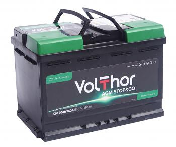20 799 р. Аккумулятор VOLTHOR AGM 70Ач обратная полярность VOLTHOR 6ст70(0)  с доставкой в г. Майкоп. Увеличить фотографию 1