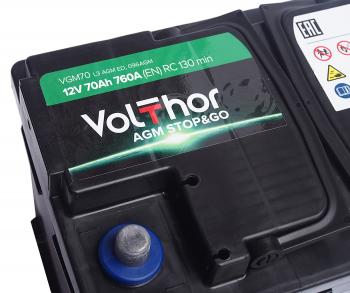 20 799 р. Аккумулятор VOLTHOR AGM 70Ач обратная полярность VOLTHOR 6ст70(0)  с доставкой в г. Майкоп. Увеличить фотографию 4