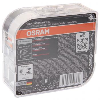 4 199 р. Лампа 12V H7 55W PX26d +200% 3700К бокс (2шт.) Night Breaker 200 OSRAM OSRAM 64210nb200-hcb  с доставкой в г. Майкоп. Увеличить фотографию 2
