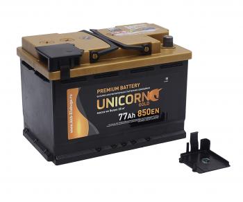 11 999 р. Аккумулятор UNICORN Gold 77Ач обратная полярность UNICORN 6ст77(0)  с доставкой в г. Майкоп. Увеличить фотографию 2