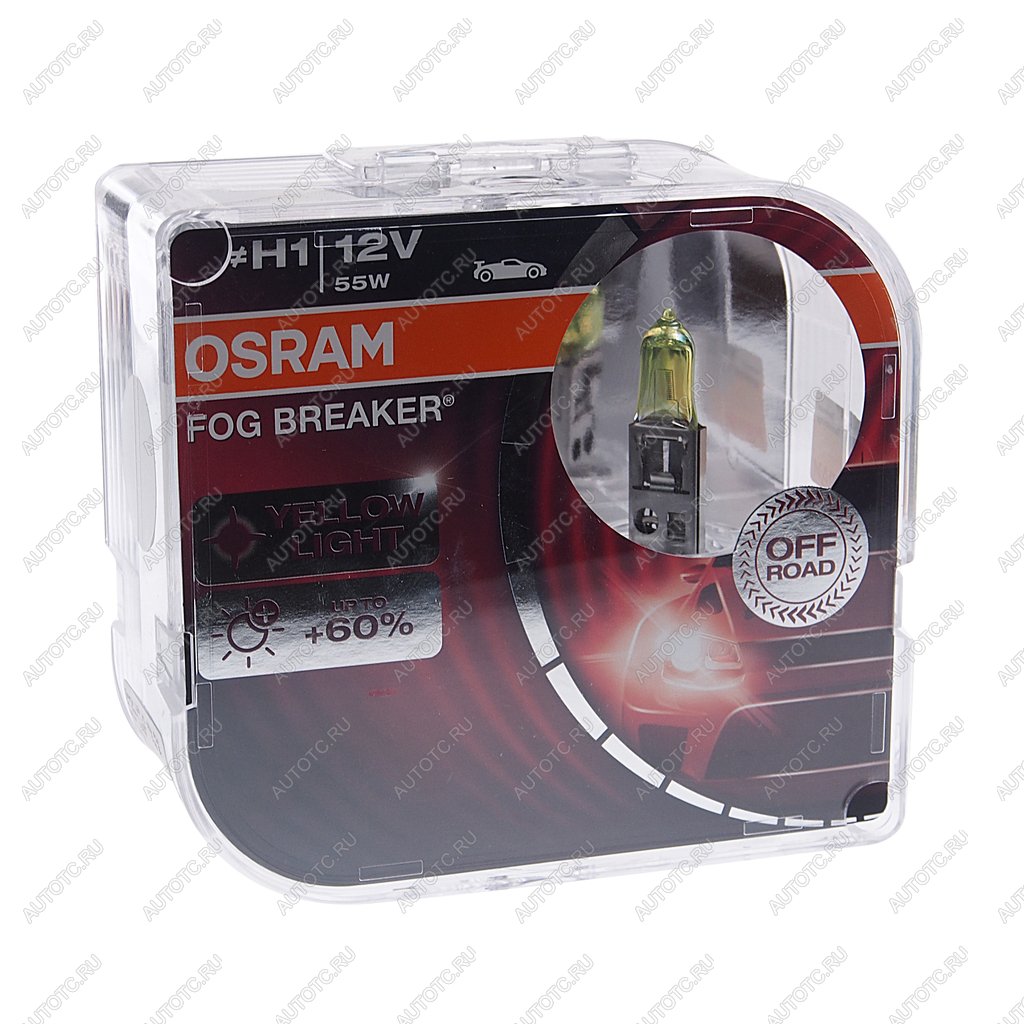 1 329 р. Лампа 12V H1 55W P14.5s бокс (2шт.) Fog Breaker OSRAM OSRAM 62150fbr-hcb  с доставкой в г. Майкоп