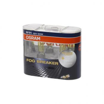 2 899 р. Лампа 12V H11 55W PGJ19-2 бокс (2шт.) Fog Breaker OSRAM OSRAM 62211fbr-hcb  с доставкой в г. Майкоп. Увеличить фотографию 1