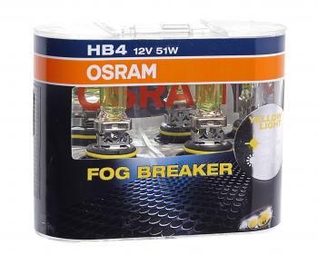 2 289 р. Лампа 12V HB4 51W P22d бокс (2шт.) Fog Breaker OSRAM OSRAM 9006fbr-hcb  с доставкой в г. Майкоп. Увеличить фотографию 1