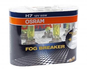 2 099 р. Лампа 12V H7 55W PX26d 2600K бокс (2шт.) Fog Breaker OSRAM OSRAM 62210fbr-hcb  с доставкой в г. Майкоп. Увеличить фотографию 1