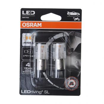 1 799 р. Лампа светодиодная 12V P215W BAY15d блистер (2шт.) LEDriving SL Yellow OSRAM OSRAM 7528dyp-02b  с доставкой в г. Майкоп. Увеличить фотографию 1