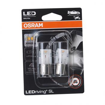 1 999 р. Лампа светодиодная 12V PY21W BAU15s блистер (2шт.) LEDriving SL Yellow OSRAM OSRAM 7507dyp-02b  с доставкой в г. Майкоп. Увеличить фотографию 1