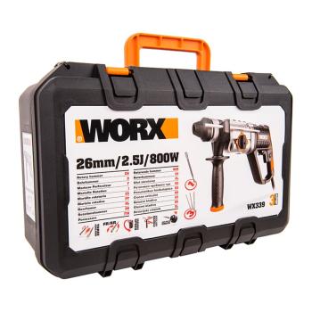 14 399 р. Перфоратор 800Вт 2.5Дж (кейс) WORX WORX wx339  с доставкой в г. Майкоп. Увеличить фотографию 8