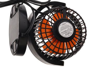 569 р. Вентилятор в салон 12V на платфоре черно-оранжевый ROWGO ROWGO rg-1228  с доставкой в г. Майкоп. Увеличить фотографию 3