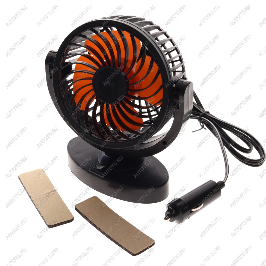 569 р. Вентилятор в салон 12V на платфоре черно-оранжевый ROWGO ROWGO rg-1228  с доставкой в г. Майкоп