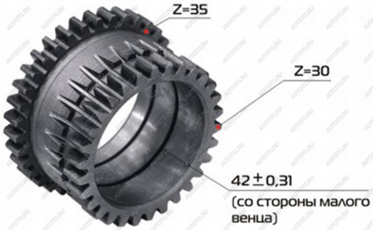 8 849 р. Шестерня КПП МТЗ понижающего редуктора РУП МЗШ Минский завод шестерен 70-1721041  с доставкой в г. Майкоп