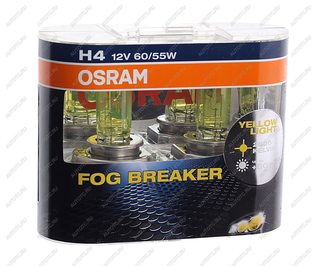1 999 р. Лампа 12V H4 6055W P43t бокс (2шт.) Fog Breaker OSRAM OSRAM 62193fbr-hcb  с доставкой в г. Майкоп