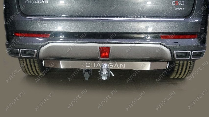 21 699 р. Фаркоп (тягово-сцепное устройство)(2.0L 4WD) ТСС Тюнинг Changan CS95 (2023-2025) (шар Е, нержавейка)  с доставкой в г. Майкоп